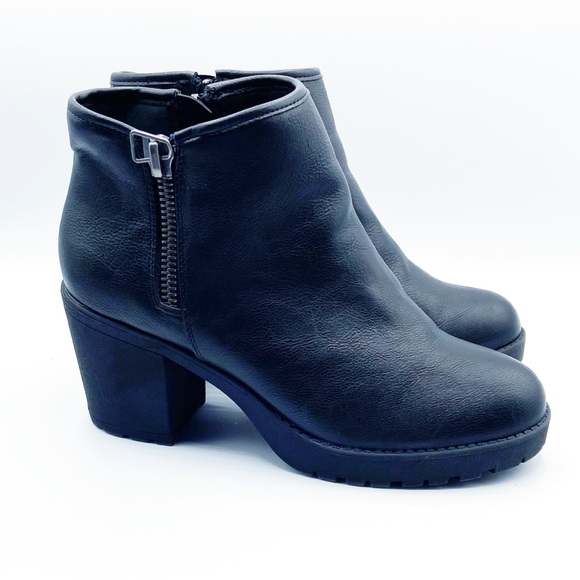 vegan leather platform boots